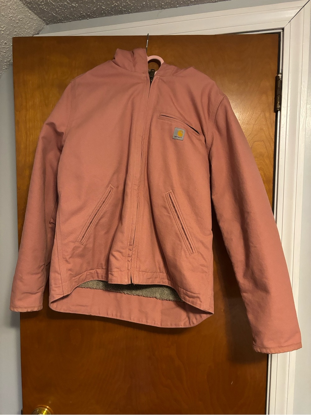 Carhartt Pink Sherpa-Lined Work Jacket - women’s